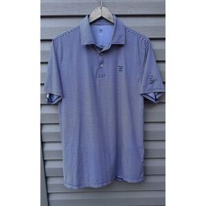 The Creek Club Locust Valley B. Draddy Polo Medium Stripe Blue Shirt Exclusive